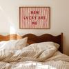 How Lucky Are We Pink & Green Striped Canvas Print These Are The Good Old Days Front Wall Art Posters for Modern Home Decor Gift