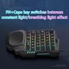 RGB Игровая Клавиатура Одноручная Мини USB Ультратонкая Проводная 35 Клавиш Одноручная Клавиатура с Подсветкой Для Компьютера ПК Ноутбука