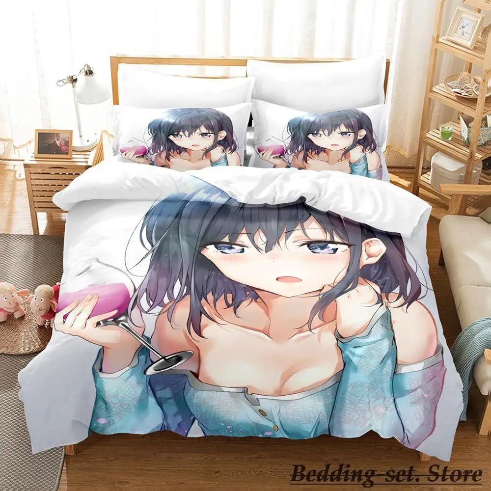 Masamune kun no Revenge Комплект постельного белья Single Twin Full Queen King Size Комплект постельного белья Adult Kid Bedroom Duvetcover Sets Anime Bed