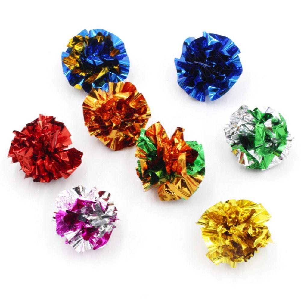 5 шт. Интерактивная кошачья погремушка бумажный мячик случайного цвета игрушка-когтеточка для кошек игра