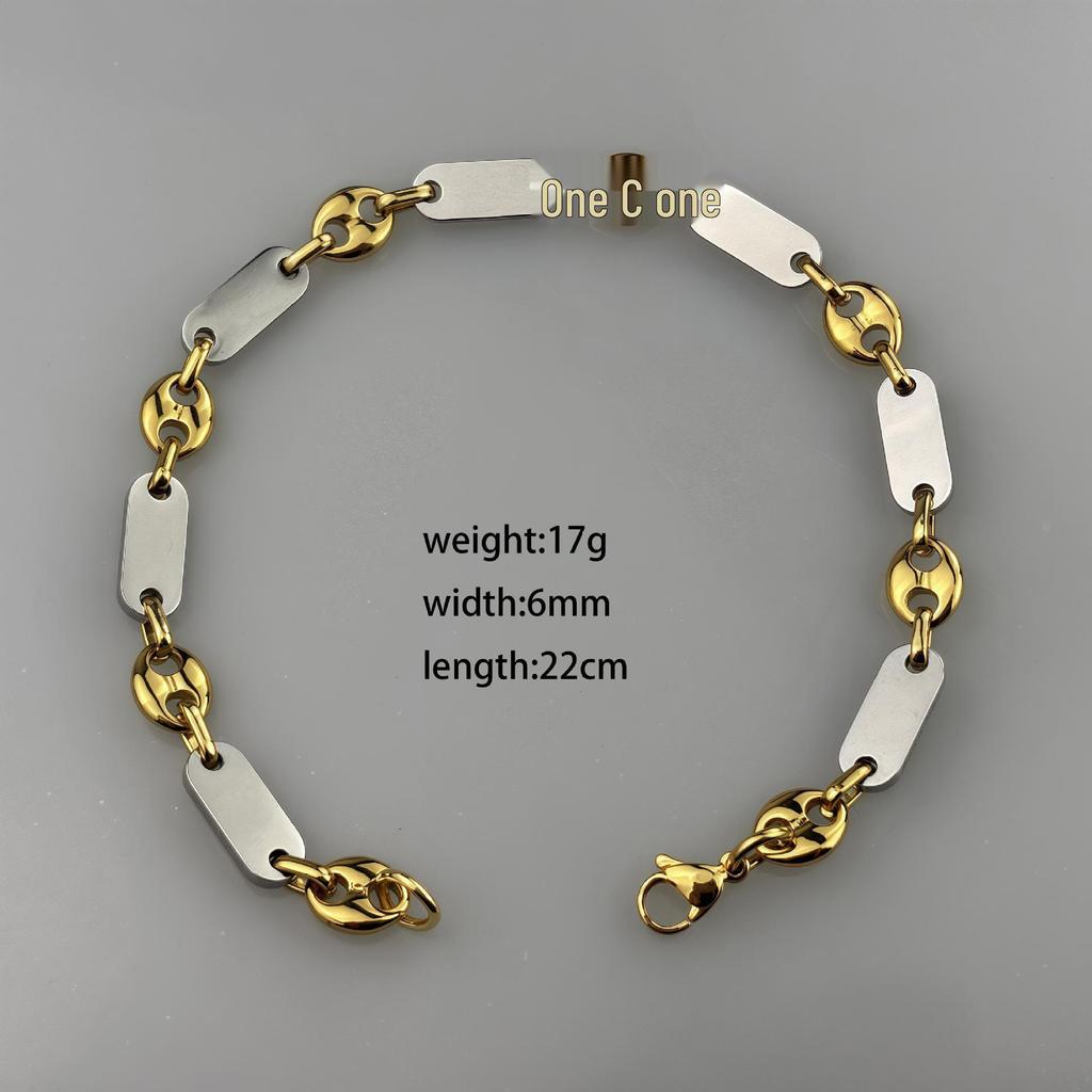 Модное ожерелье ручной работы «Императорская цепь» - Гладкая нержавеющая сталь с большим отверстием