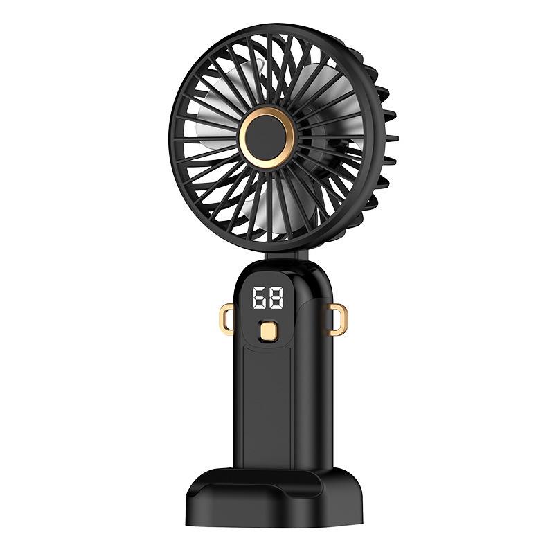 Foldable USB Handheld Fan with Strong Wind & Neck Hanger