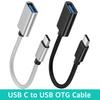 OTG Type C Cable Adapter USB To Type C Adapter Connector for Xiaomi Samsung S20 Huawei OTG Data Cable Converter for MacBook Pro