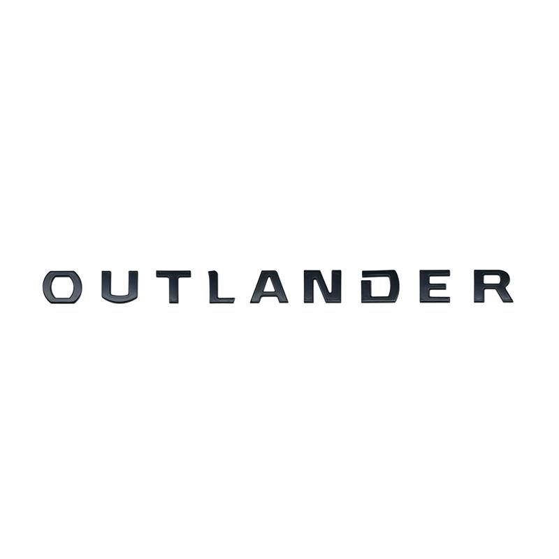 Автомобильная внешняя наклейка OUTLANDER с буквами, логотипом, эмблемой на переднем капоте автомобиля, на заднем багажнике, значок, наклейка, украшение, автоаксессуары