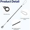 10Pcs Pen Leash, Elastic Lanyard Tether with Silicone Rings Retractable Stylus Tether Clipboard Pen Strap Tablet Stylus Holder Anti-Lose Pen Leash