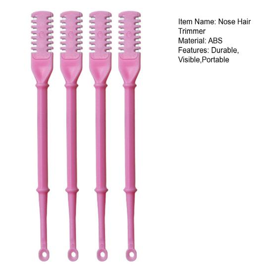 4 шт., триммер для волос в носу, двухсторонние лезвия, инструмент для удаления волос в ноздрях, вращающаяся машинка для стрижки волос в носу для мужчин и женщин, ручная машинка для стрижки волос в носу