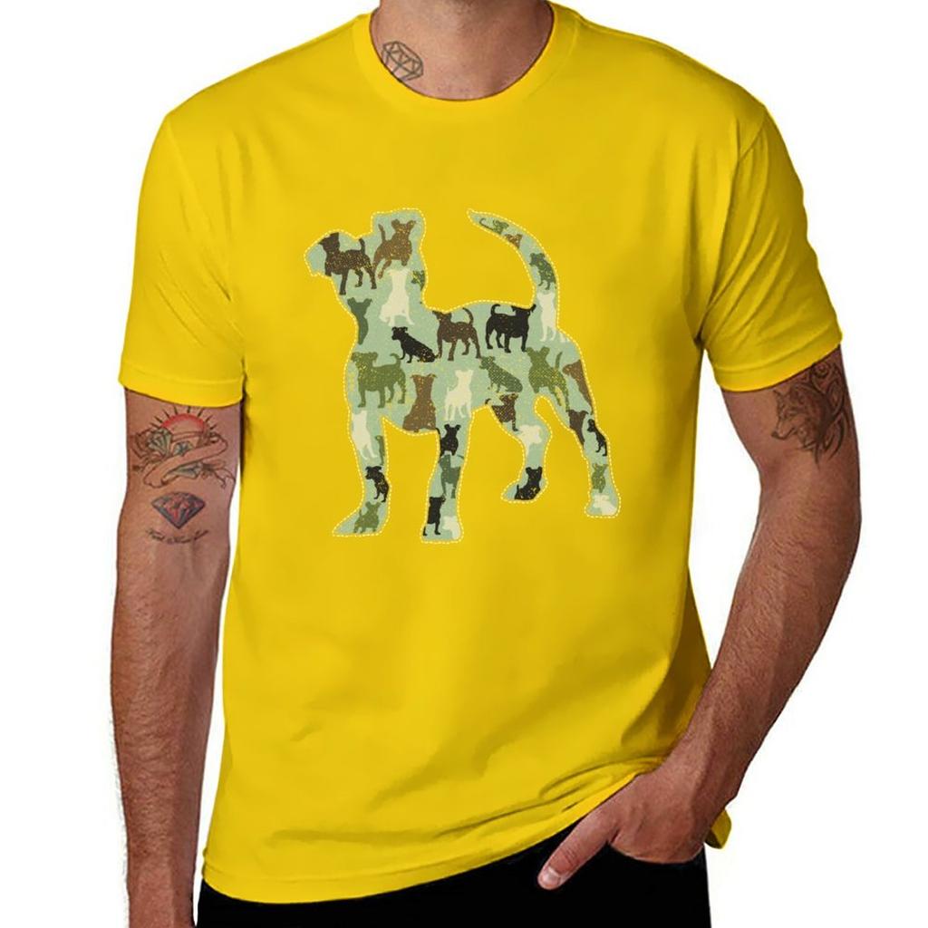 Новые футболки Jack Russell Camo для мальчиков, белые футболки, простые футболки, простые черные футболки для мужчин, большие топы, футболки, одежда