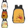 Winnie The Pooh Large Capacity Lightweight 3d School Backpack For Kids And Students Unisex Oxford Fabric