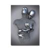 Metal Robot Abstract Art Sculpture Oil Painting Poster Exquisite Light Luxury Erotic Wall Decoration Painting Version