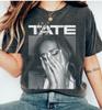 Ретро Футболка Tate McRae Винтажная Поп-музыка Графическая Футболка Эстетичная Унисекс Футболка для Фанатов Унисекс