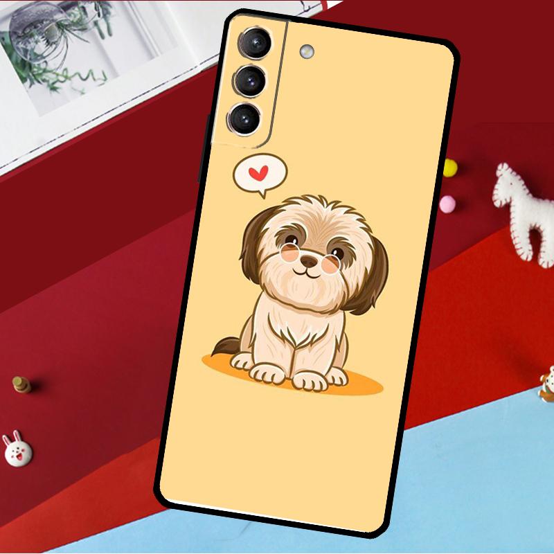 Мультяшная собака Ши-тцу Чехол Для Samsung Galaxy S26 S25 S24 S21 S22 S20 Ultra S9 S10 Plus S23 FE S25 FE Чехол для телефона