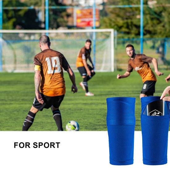 1 пара футбольных рукавов для защиты голени, высокая эластичность, бесшовные, нескользящие, ударопрочные, взрослые, подростки, футбольные носки, экипировка для спорта на открытом воздухе