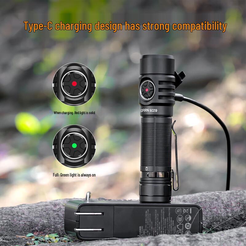 Sofirn SC29 Rechargeable High-Power LED Flashlight