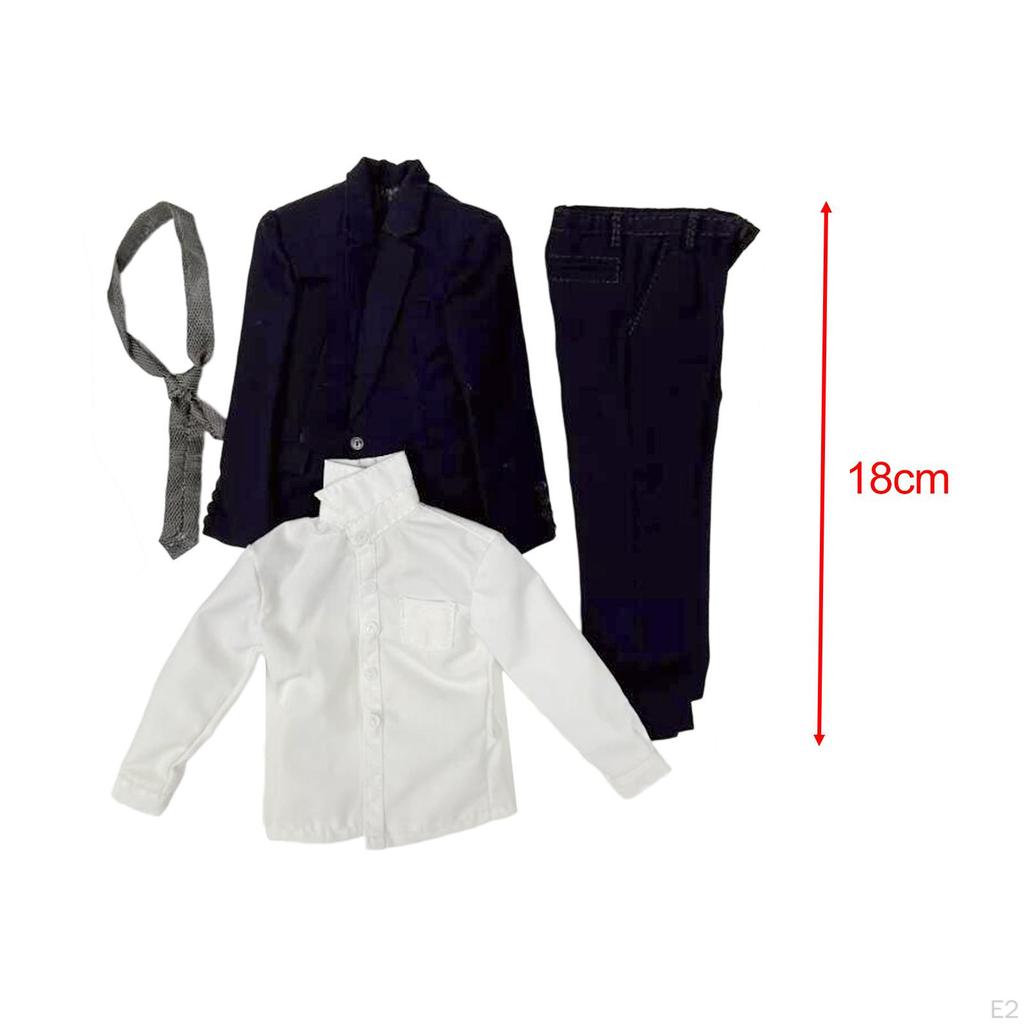 1/6 Scale Action Figures Suits Doll Clothing Accessories Model Stylish 12" Male Body Clothes Include