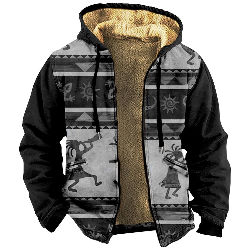 Мужская куртка с принтом, мужская весенне-осенняя повседневная трендовая куртка на молнии с капюшоном