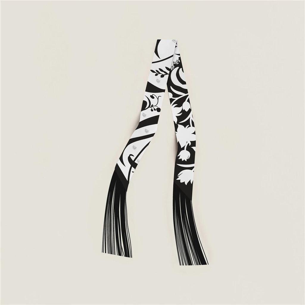 Женский твиловый шелковый галстук-лента в корейском стиле: Универсальный аксессуар-шарф и сумка