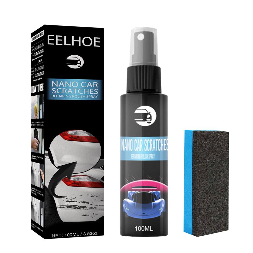 Нано-средство для удаления царапин с автомобиля, инструмент для удаления вихрей, восстановитель прозрачности, нано-спрей для ремонта покрытия для краски кузова автомобиля