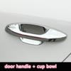 Для Kia Rio 4 X-line 2017 2018 Хромированные накладки на ручки дверей из АБС-пластика под углеволокно, Декор автомобиля, Стайлинг