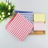 5 Pcs Cleaning Towels Non-Scratch Highly Absorbent Cotton Dishcloths Plaid Print Reusable Home Restaurant Hotel Dish Rag Hands And Face Quick-Drying