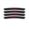 WDYEA1 4pcs Carbon Fiber Car Badges Wheels Rims Stickers Auto Styling Decoration For Tesla Model 3 Model Y Model S Model X Cybertruck
