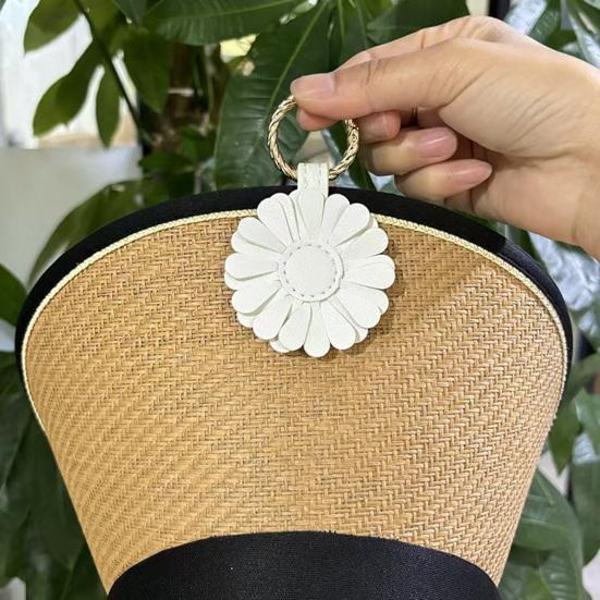 Магнитный зажим для шляпы в виде цветка Свободные руки Сумка Рюкзак Сумка для ручной клади Багаж Подвесной Держатель для кепки из искусственной кожи Необходимые вещи для отпуска и путешествий