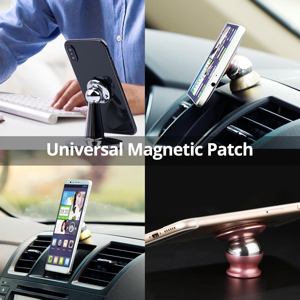 FONKEN Magnetic Car Phone Holder Metal Plate Magnet Holder Extra Sticker Iron Sheet Car Accessories