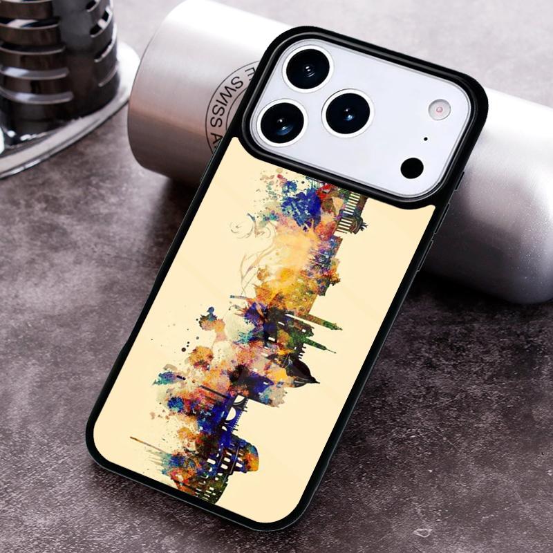 Italy Rome City Phone Case for iPhone 17 16 15 Pro Max Air 14 13 12 11 Plus Shockproof Cover