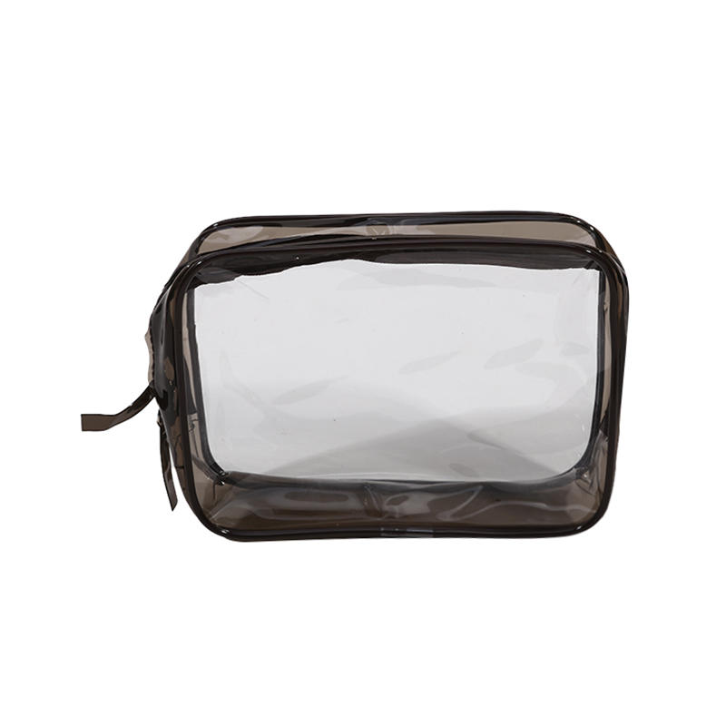1pc PVC Makeup Bag Transparent Waterproof Large Capacity Cosmetics Travel Storage Bag In Plastic Zipper Toilet Bag