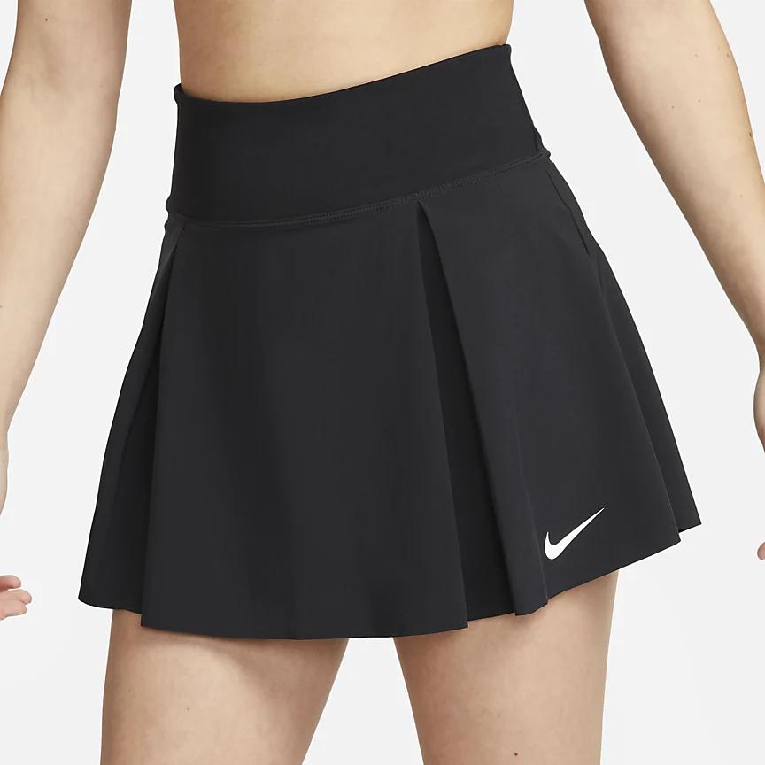 Nike Женская плиссированная теннисная юбка-шорты Nike Dri-FIT Victory Черный DX1422-010
