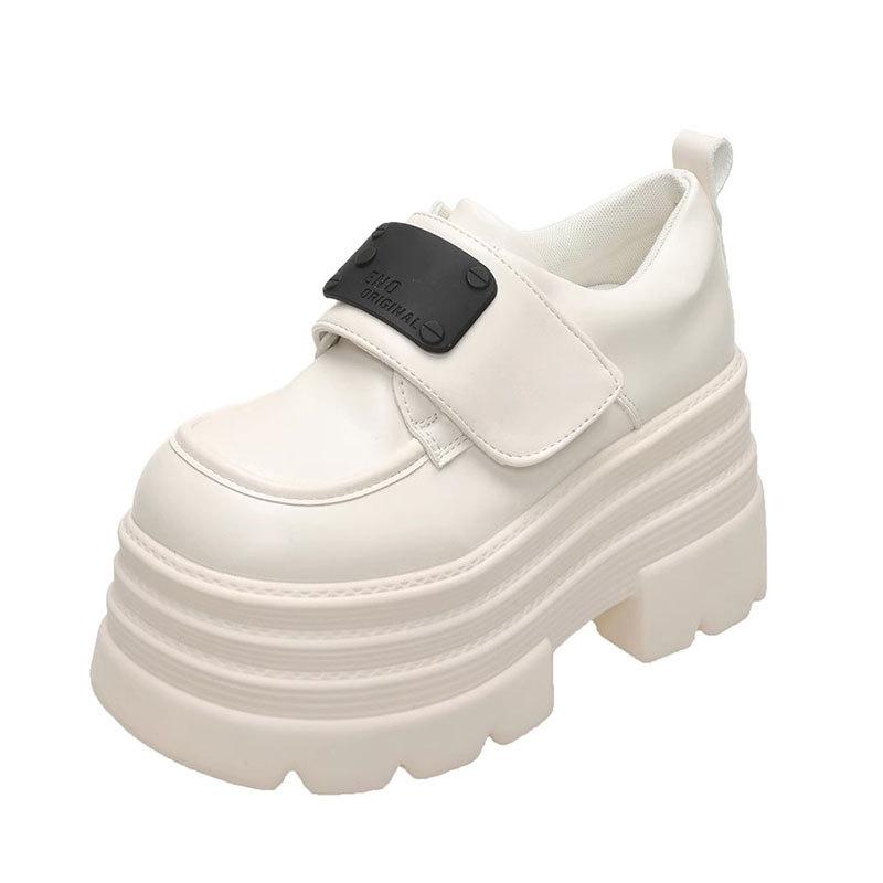 Height-increasing Platform Small Leather Shoes Women's 2025 Spring New Versatile Retro British Style Skirt Mary Jane Love Single Shoes