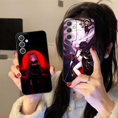 Матовый чехол для мобильного телефона Holo Mori Calliope для Samsung Galaxy S26 S25 S24 S23 S22 S21 S20 Note20 Plus FE Ultra Цветная крышка