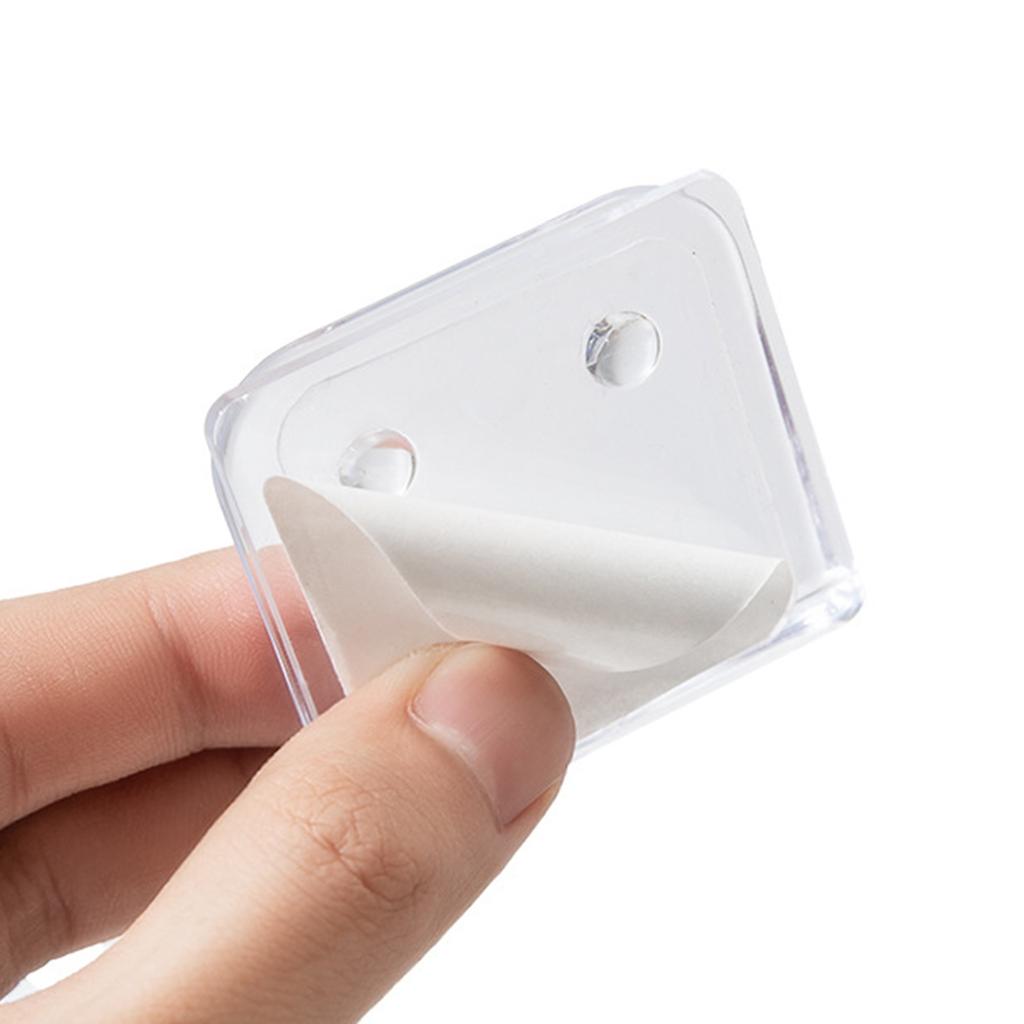 10pcs Clear Shower Curtain Clips Self Adhesive Shower Curtain Clip No Tool Required Prevents Slipping of Shower Curtains