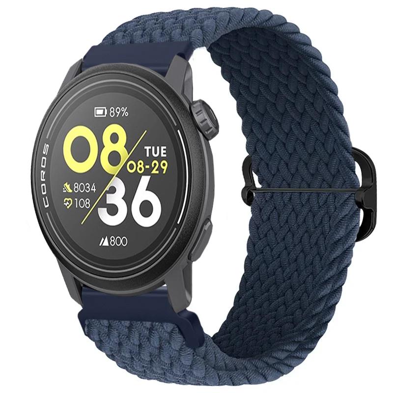 Нейлоновый плетеный ремешок 20/22 мм для COROS APEX 4/PACE Pro/4 3 2 Регулируемый браслет для CMF Watch 3/2/1 Pro Suunto Race 2/S/Run