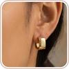 PAVOI 14K Gold Plated 925 Sterling Silver Post Statement Huggie Earrings | Gold Dome Hoop Earrings for Women