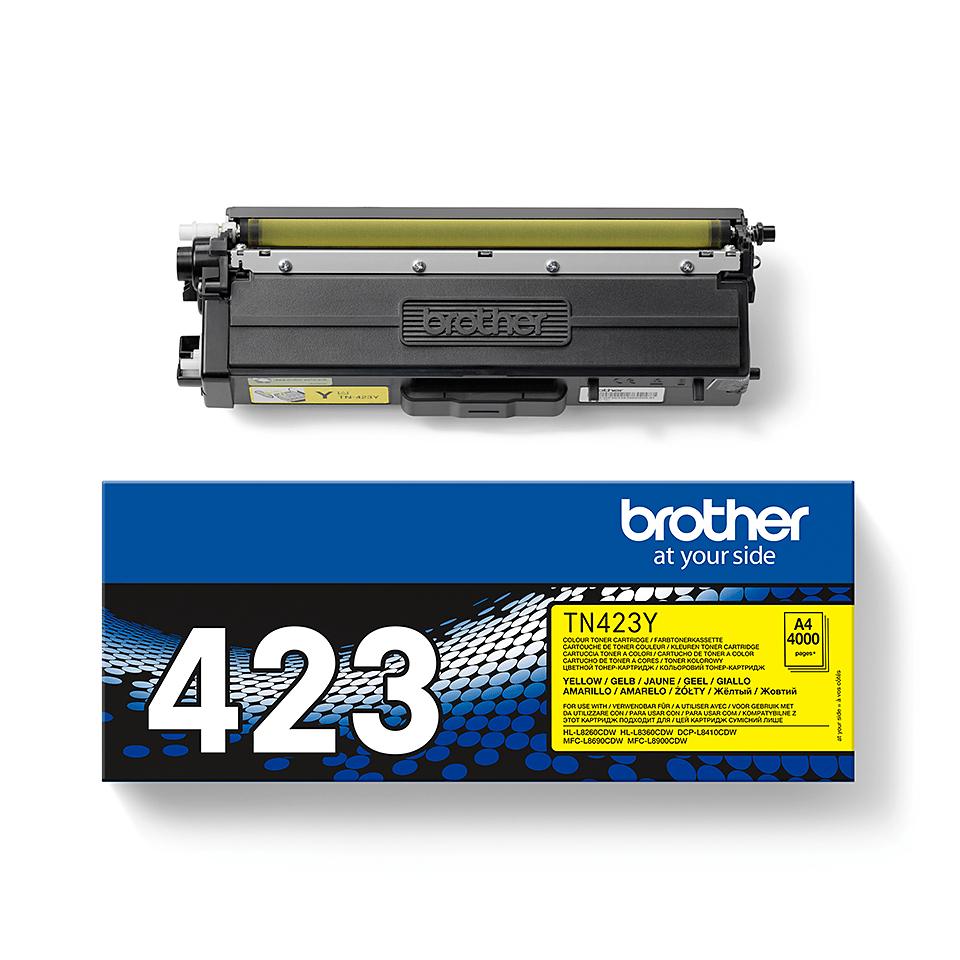 Brother Tn-423Y Kaseta Z Tonerem 1 Szt. Oryginalny Żółty
