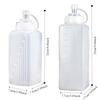 800/1000ml PE Condiment Flask Kitchen Gadget Ketchup Cruet New Dispenser Bottle