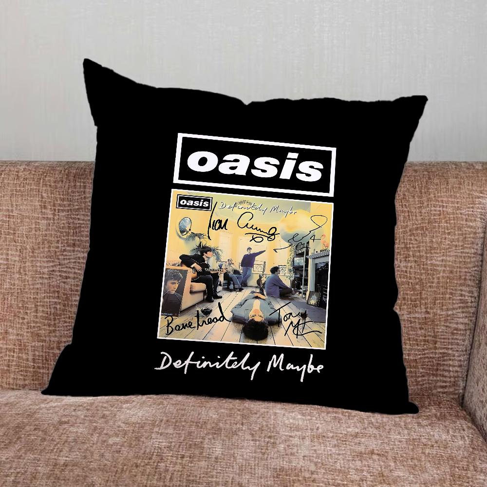 Подушка с принтом группы Music O-Oasis Наволочка для Дома Спальни Машины Офиса Декора Гостиной Подушка на Диван Подходящая