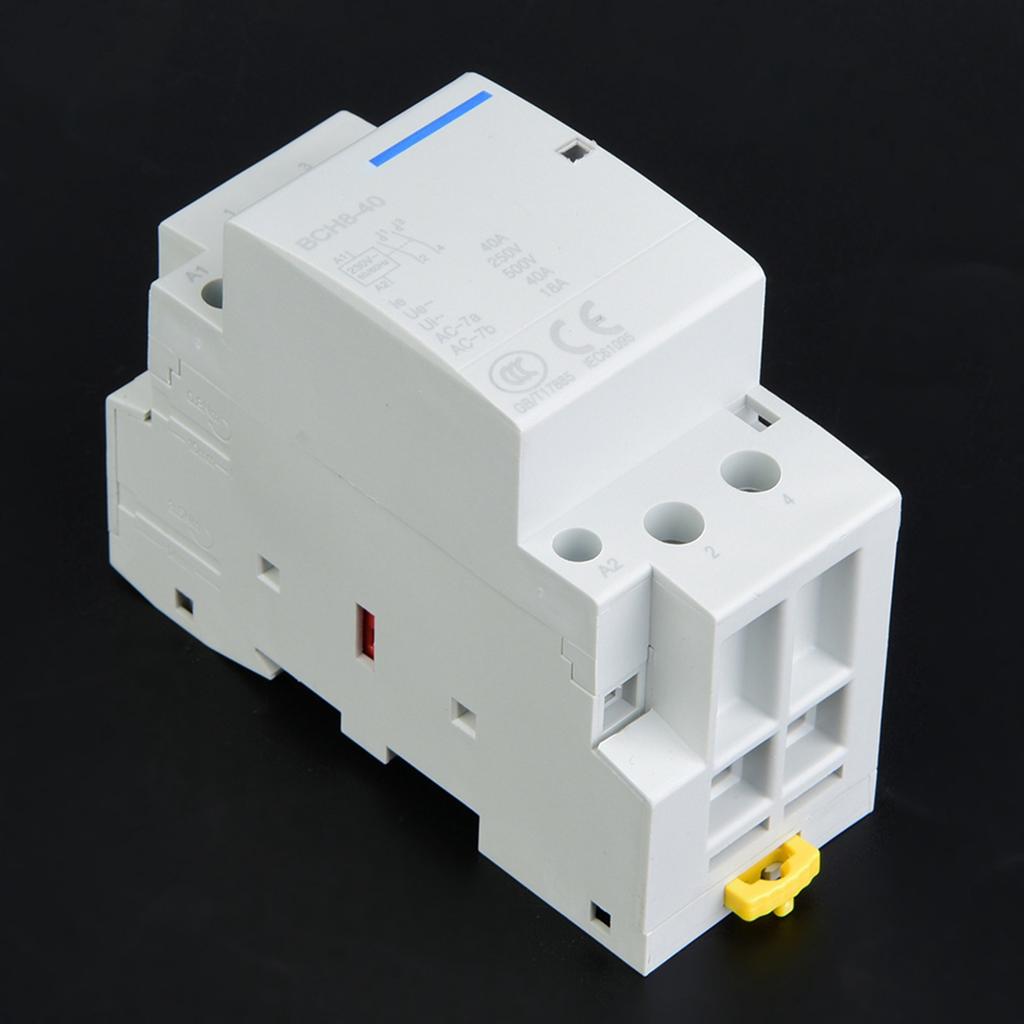 2P 40A Low Power Consumption Household DIN Rail AC Contactor 2NO 50 60HZ 220V 230V