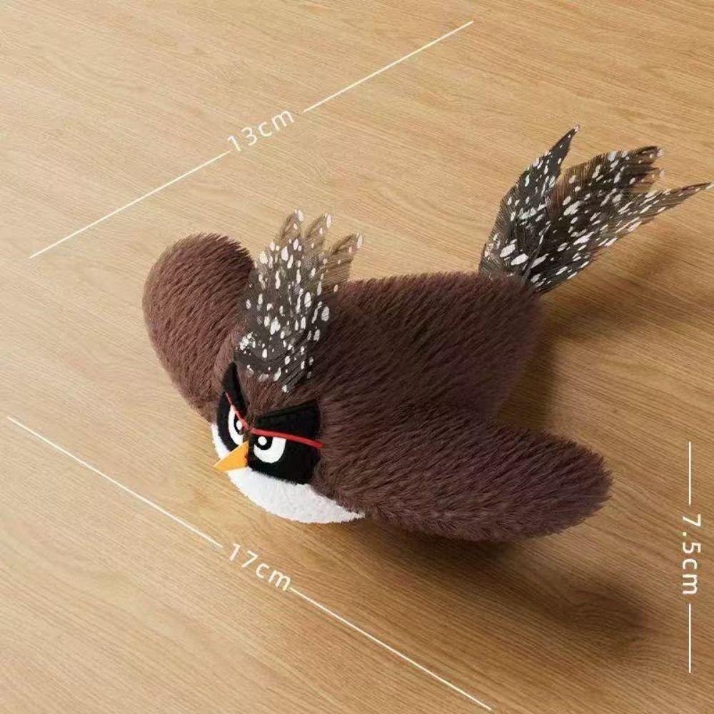 Электронная игрушка-махалка «Воробей» для кошки, USB-зарядка, подвесная, интерактивная, летающая птица, игрушки для кошек, яркое чириканье, активируется прикосновением
