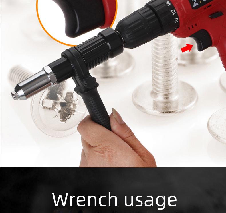 Адаптер для беспроводного электрического заклепочного пистолета и аксессуары для клепального инструмента