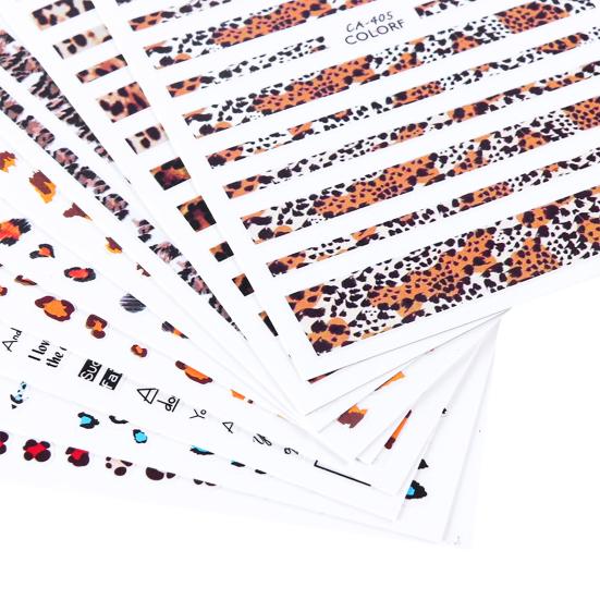 Наклейка, которую легко наклеить, изысканный модный леопардовый принт