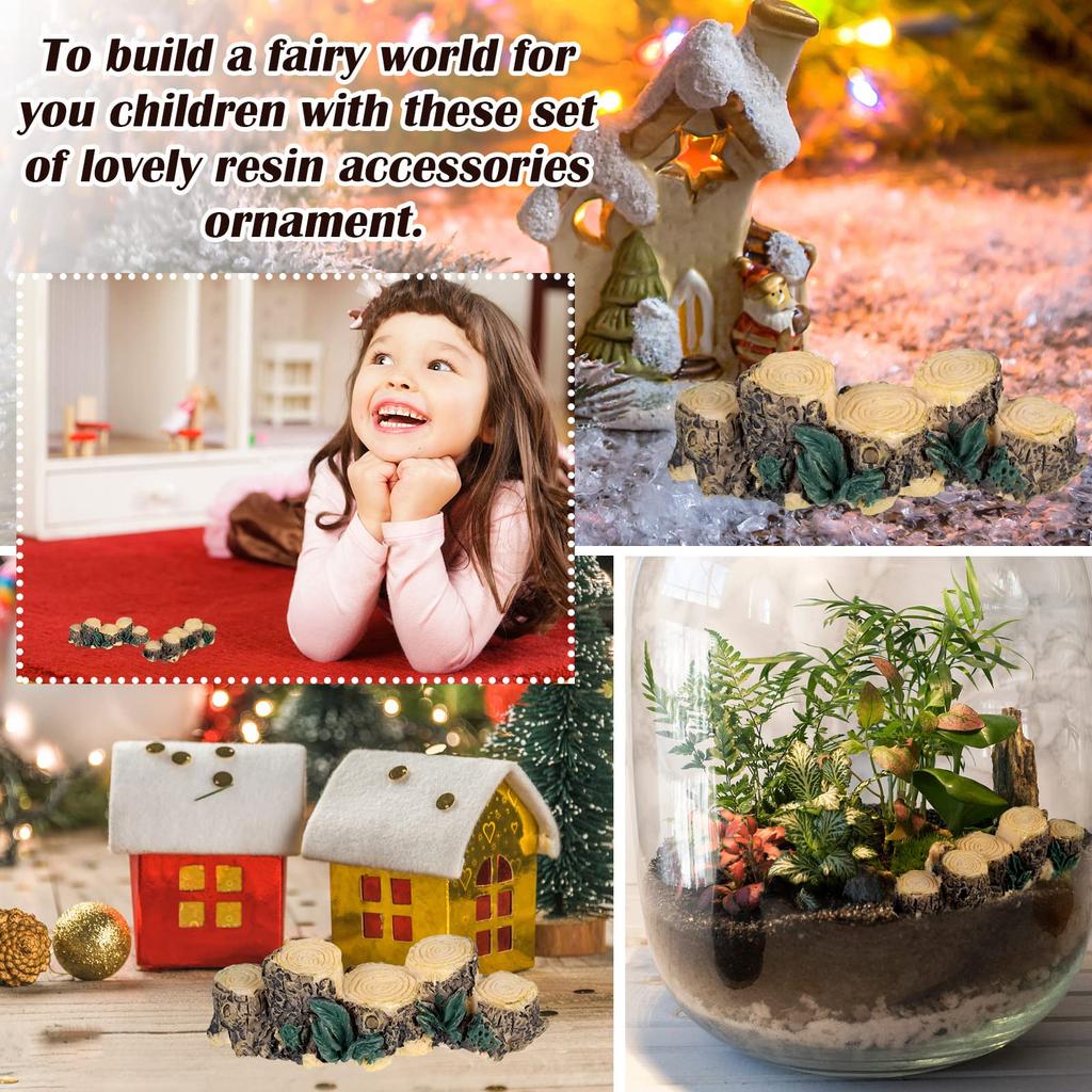 Handmade Stump Bridge For Micro Landscape Decoration Unique Style Fairy Garden Miniatures Tree Stump