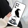 Crow Raven Dark Skull Case For Oppo A18 A38 A58 A78 A98 A80 A60 A40 A96 A76 A16 A94 A74 A54 A15 A17 A57 A77 A5 Pro