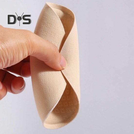 1 Pair Round Sponge Push Up Bra Pads for Women Latex Feel Invisible Insert Swimsuit Bikini Breast Enhancers Chest Cup Pads Accessories for Daily Wear