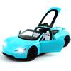 1/24 Scale Roadster Diecast Car Model Toy, Pull Back Toy Vehicle with Sound and Light for Kids Toddler Boys Girls Gift Collection