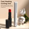 USB Mini Curling Iron 2-In-1 Dual Purpose Curling Wand Flat Iron Hair Straightener Curler Fast Heating Portable Travel Women Short Long Hair Styling