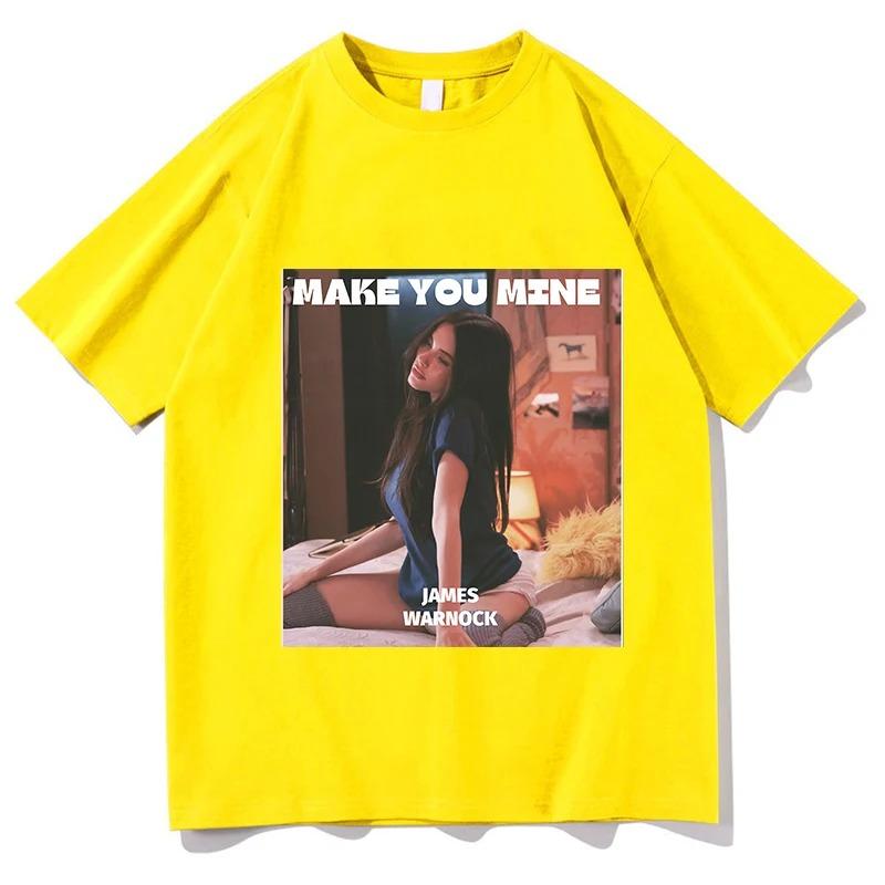2026 Мэдисон Бир Make You Mine Футболка Модная Унисекс Короткий Рукав Одежда Эстетичная Мода Графическая Хип-хоп Парная Футболка