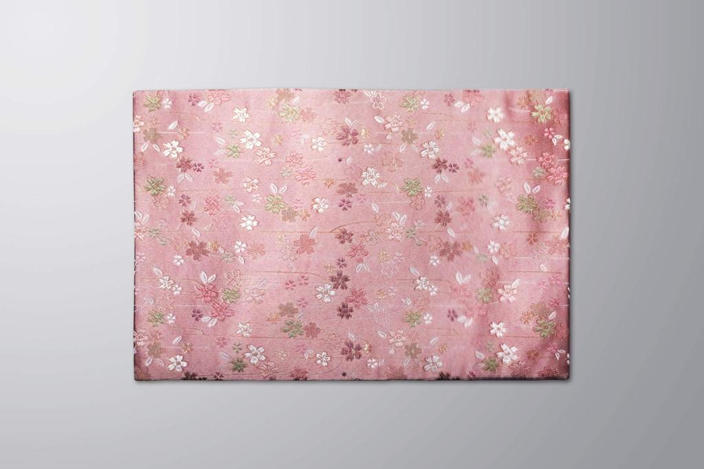 Fire-resistant Sutra Desk Cover with a Cherry Blossom Pattern, Suitable for Buddhist Altars. Also Available: a Flame-retardant, Fire-resistant Rug
