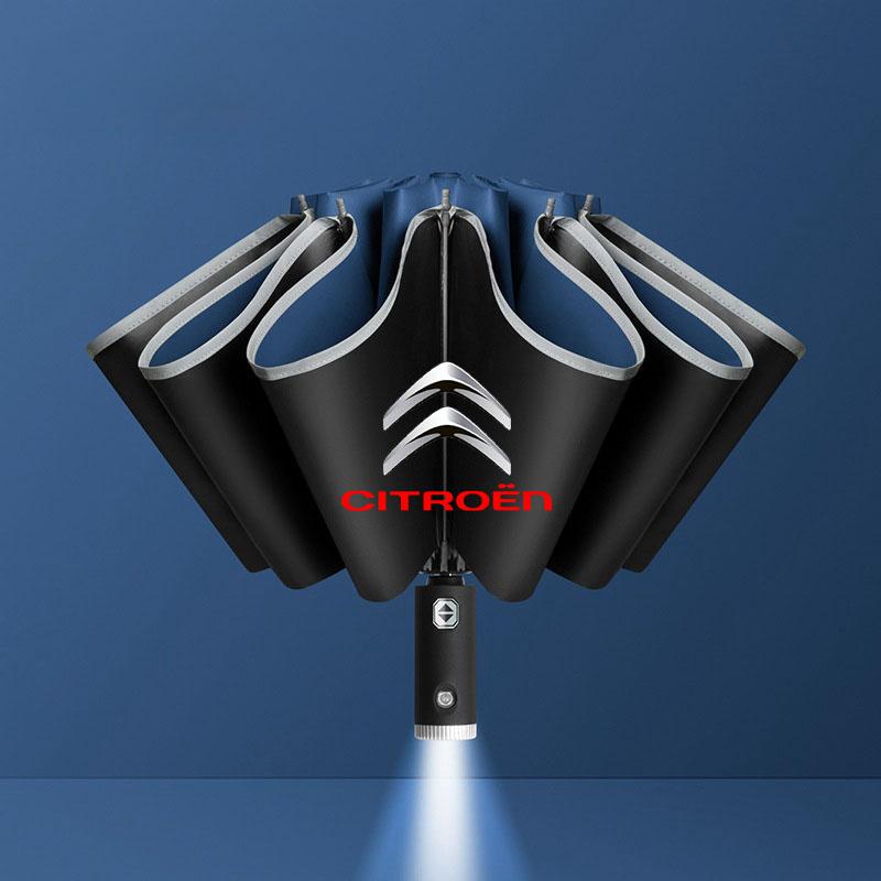 GEFR3 For Citroen 12 Bone Car Automatic Folding Umbrella Sunshade Accessories Grand Berlingo Celysee Xsara C4 Picasso C5 C3 Aircross