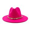 Fedora Autumn and Winter New Leaf Accessories Men's Gentlemen Women's Church Hat Wide Brimmed Jazz Hat  Sombrero Hombre